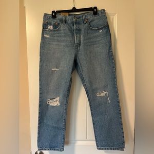Levi's Women's 501 Original Cropped Jean, Size 30x 26